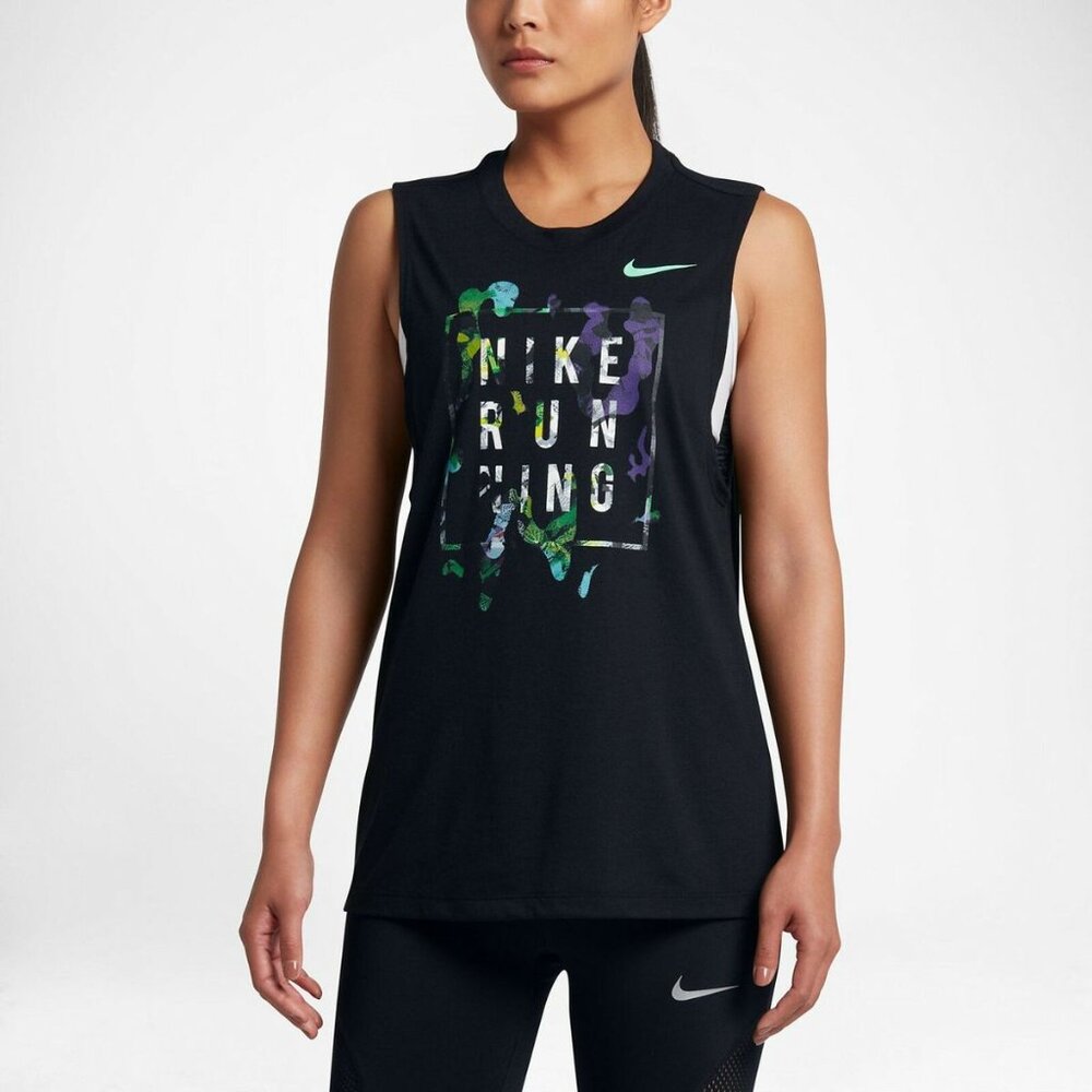 NIKE Dri Fit Solstice Athletic Fit Muscle Tee Tank Top ** Medium **  EUC!!!